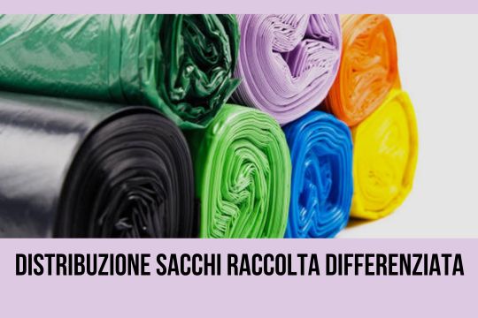 Distribuzione sacchi raccolta differenziata anno 2025